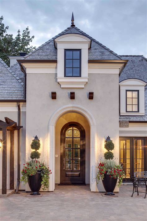 images of modest stucco homes